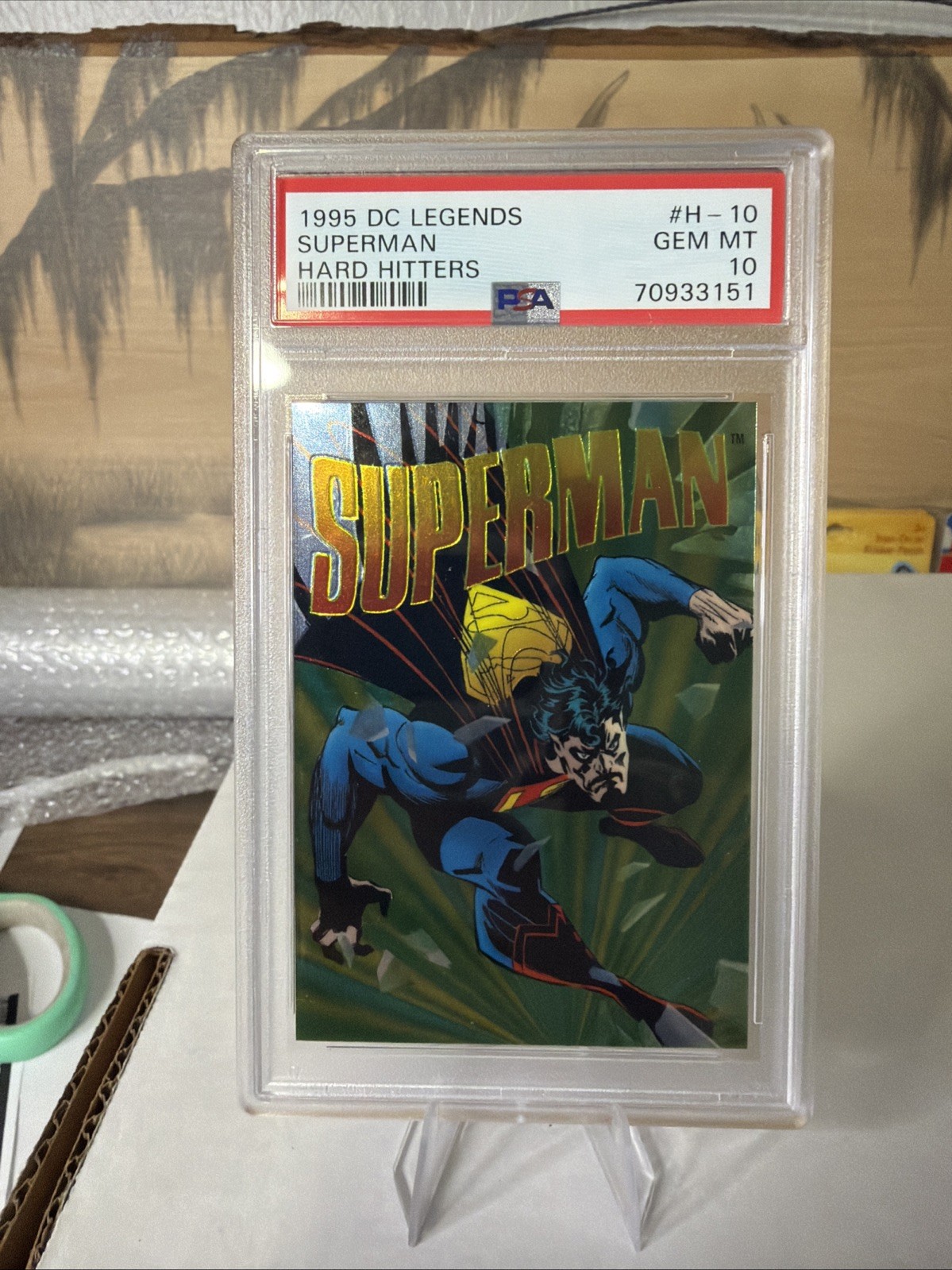 1995 DC Legends Superman Hard Hitters PSA 10 Low Pop