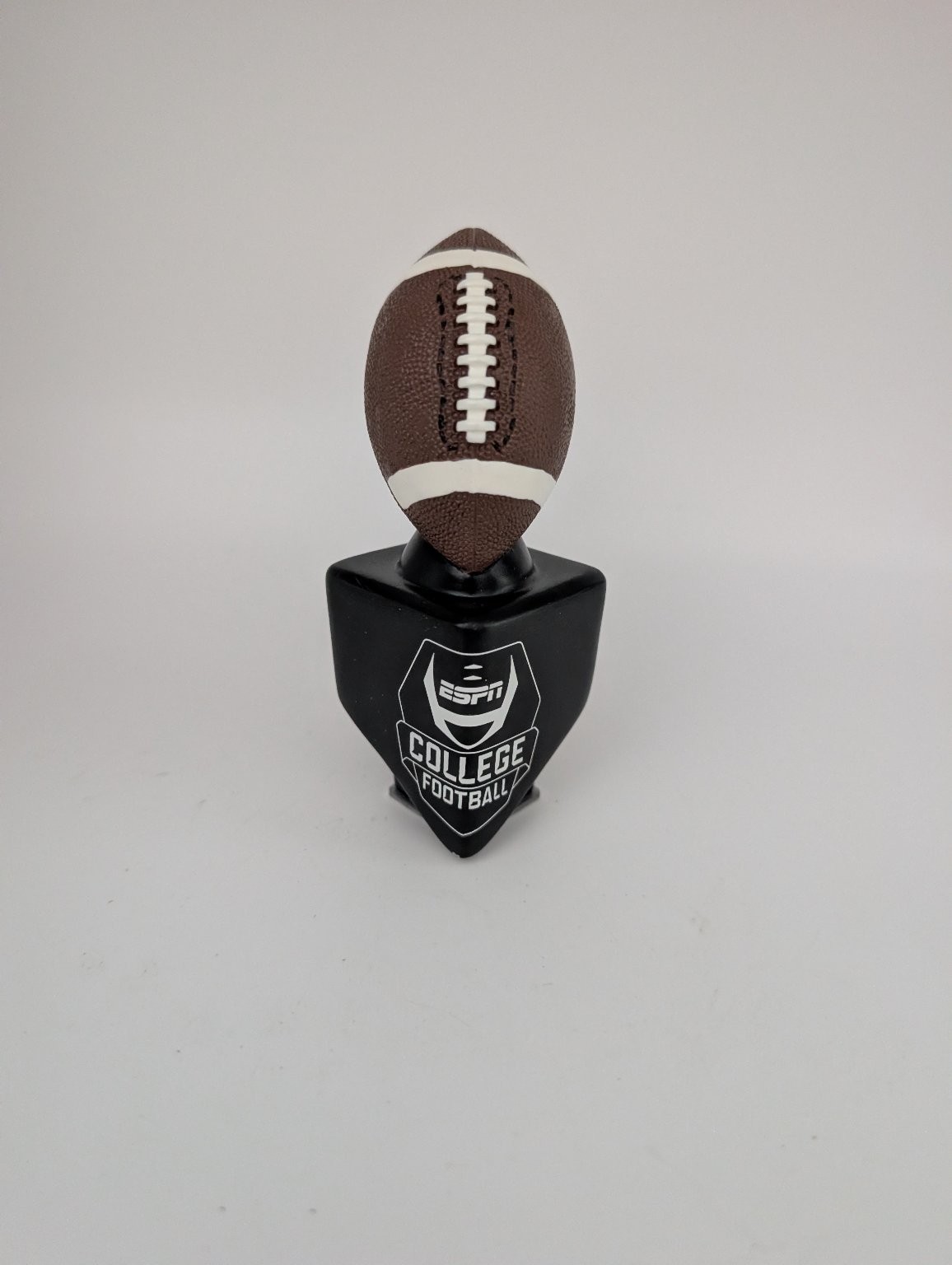 ESPN College Football Tap Handle Brown Black Official Sponsor Resin 7