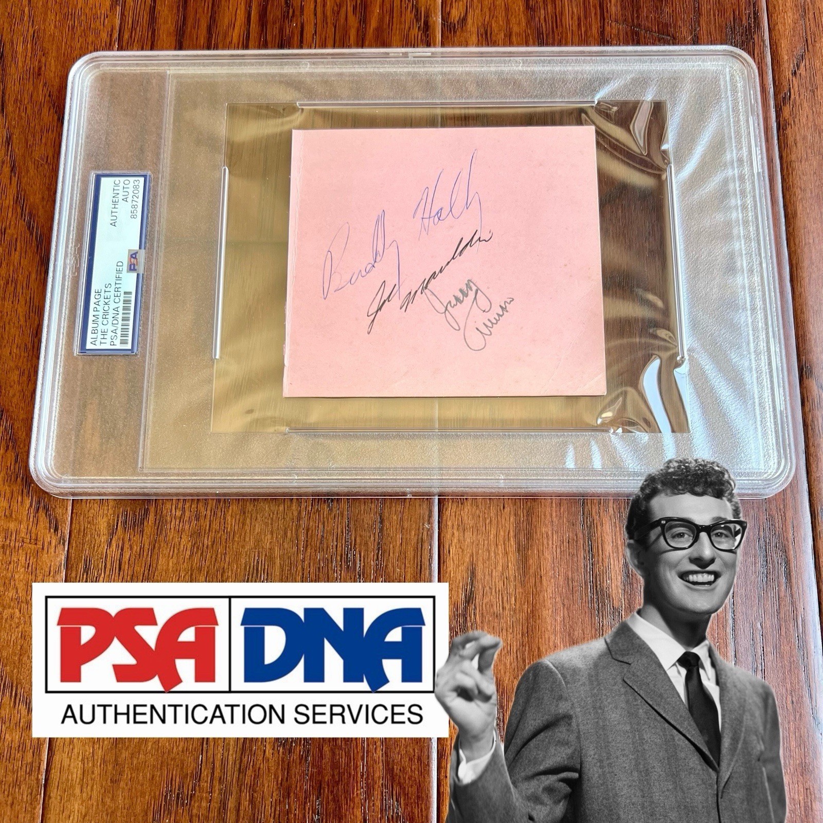 BUDDY HOLLY & The Crickets AUTOGRAPH Group Album Page Signed * PSA