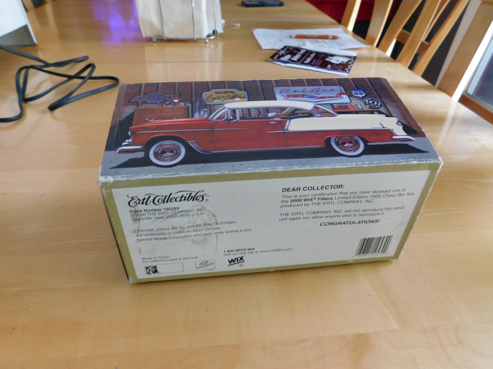 Ertl Collectibles Limited Edition 1955 Chevrolet Bel Air Model Car With Box