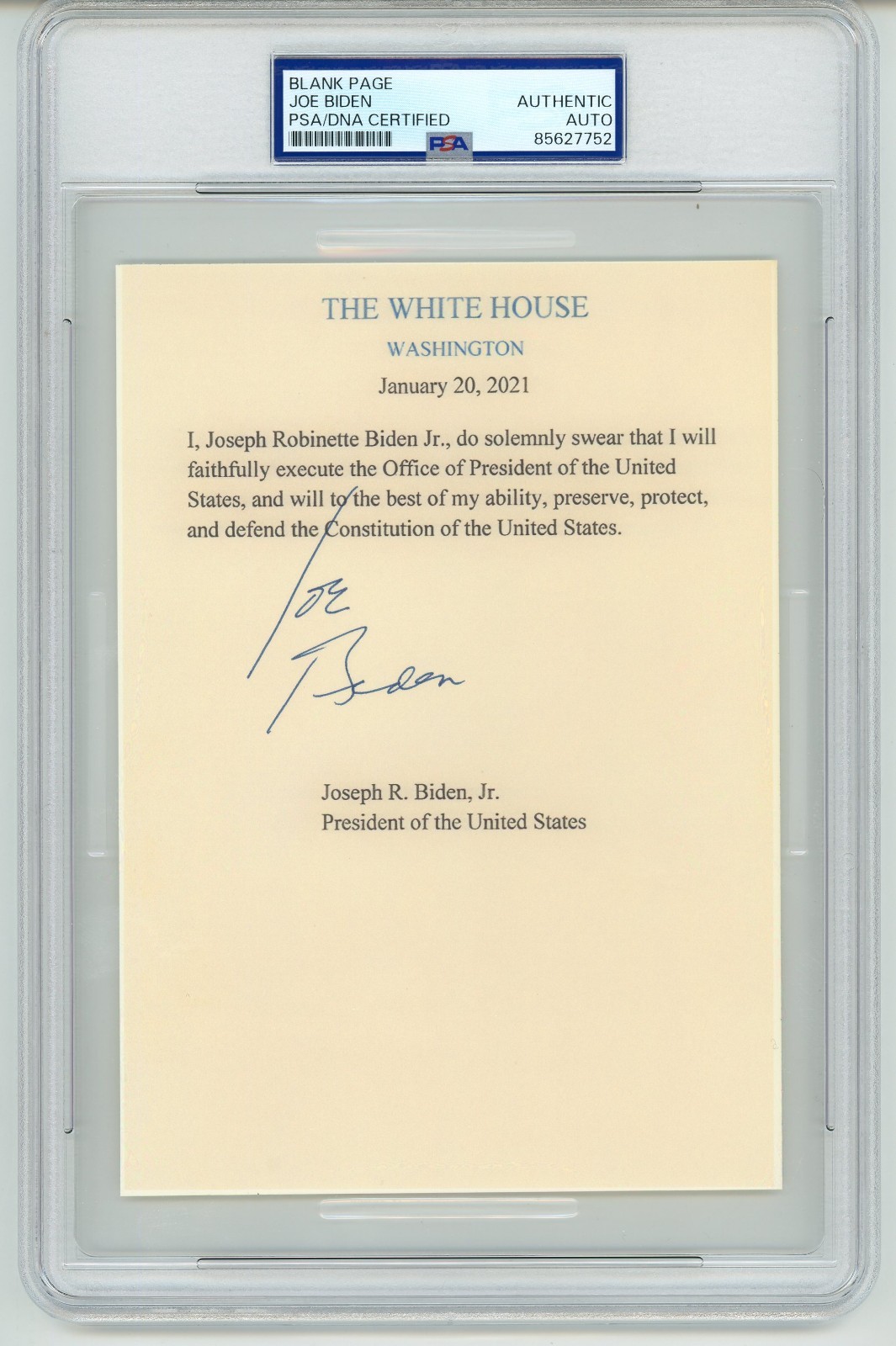 Joe Biden ~ Signed Autographed 