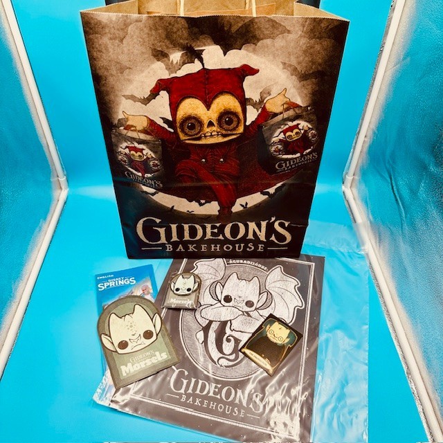 Gideon's Bakehouse 5th Anniversary Set - Morsels Litho/Pin/Card/Map/Bag - LE
