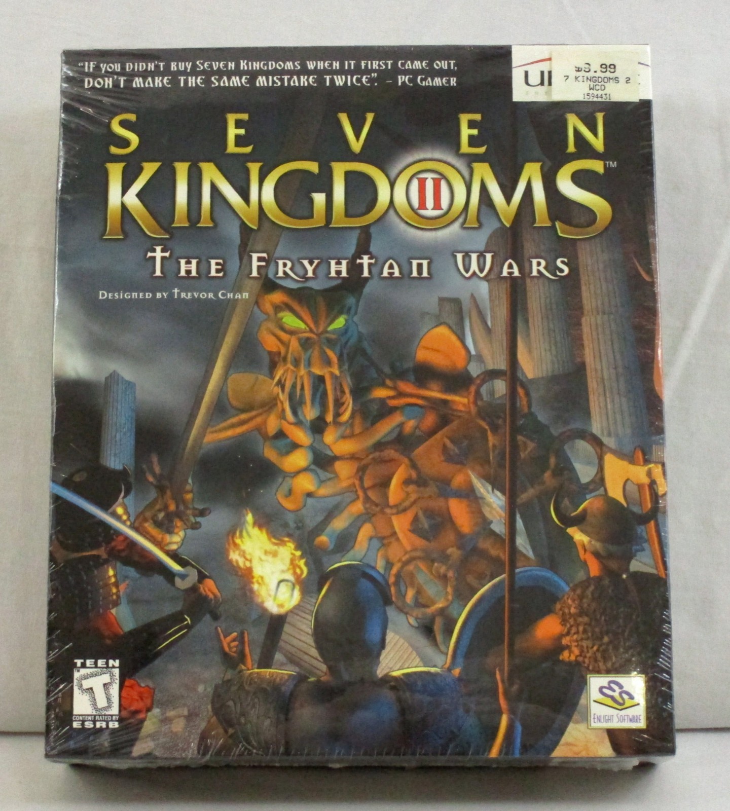 Seven Kingdoms II Fryhtan Wars Computer Game PC CD-ROM Ubisoft 1999 SEALED