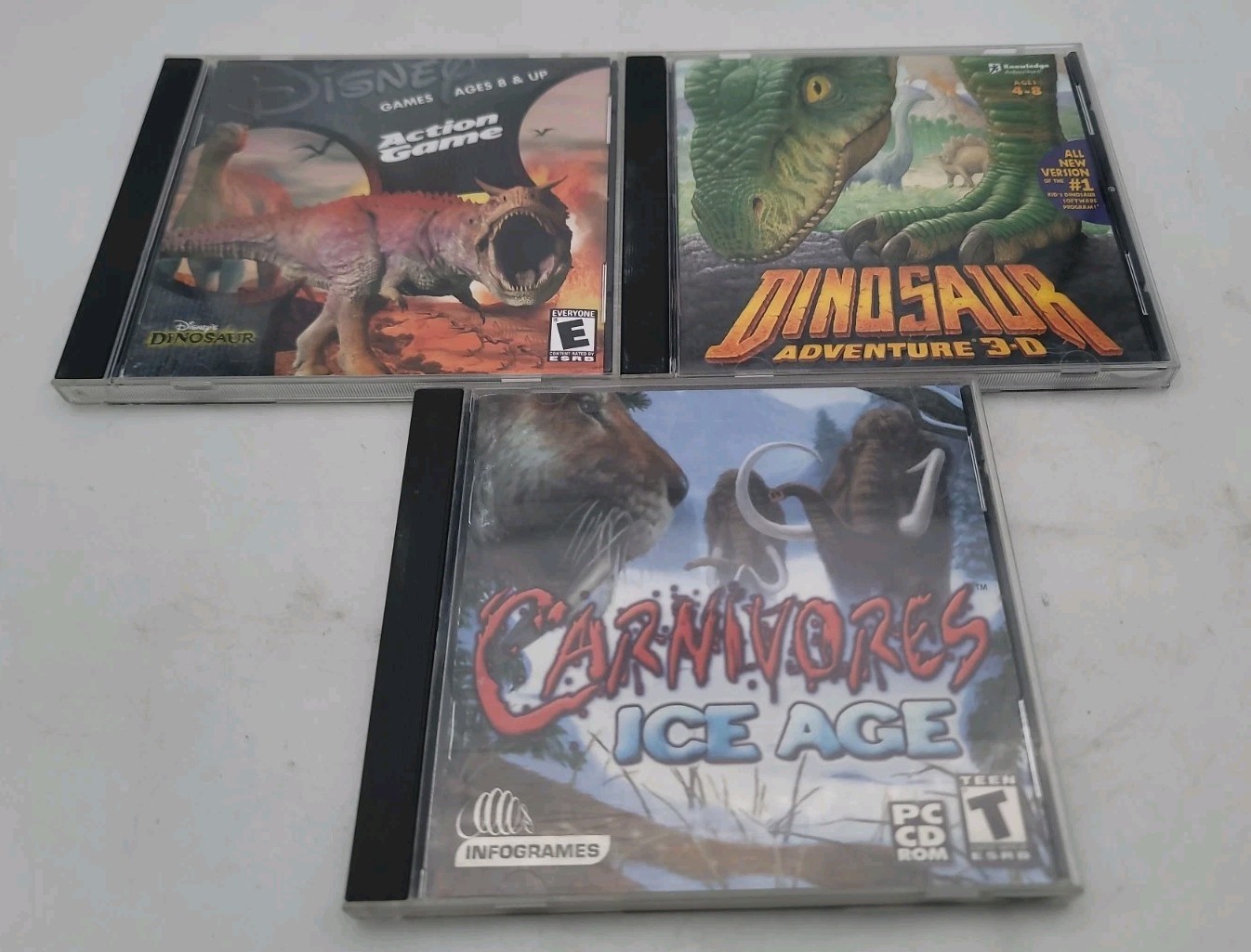*Read Description* Dinosaur Game 3-Pack, Disney Dino, Carnivores, Dino Adventure