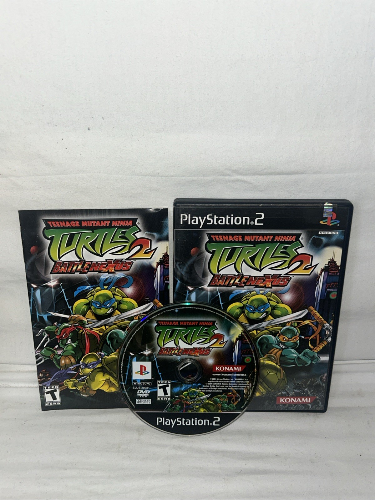 Teenage Mutant Ninja Turtles 2: BattleNexus (Sony PS2, 2004) CIB Tested Working