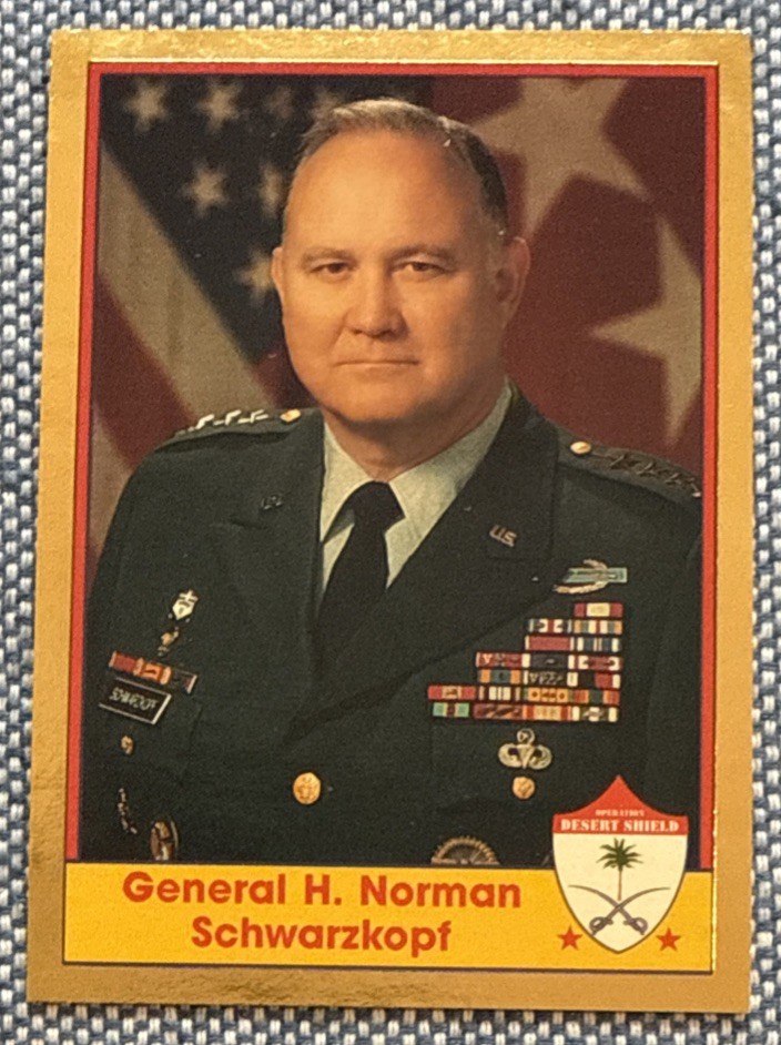 1991 Pacific Operation Desert Shield🔥GOLD Foil Promo General Norman SCHWARZKOPF