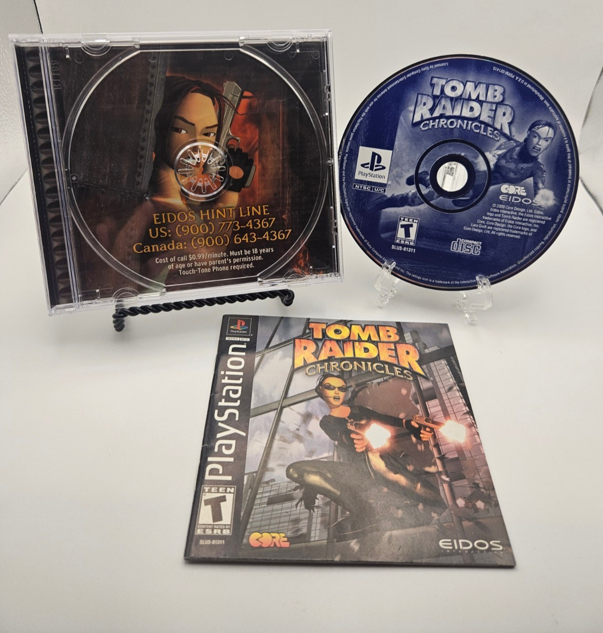 Tomb Raider: Chronicles (Sony PlayStation 1, 2000) PS1 Complete Pristine Tested