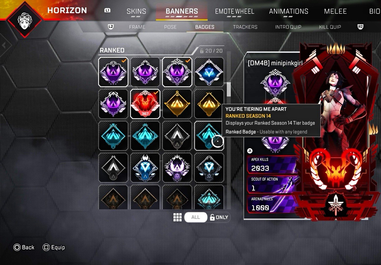 Electronic Arts Apex Legends Horizon Raptor's Claw & Katar 1 Mythic Melee