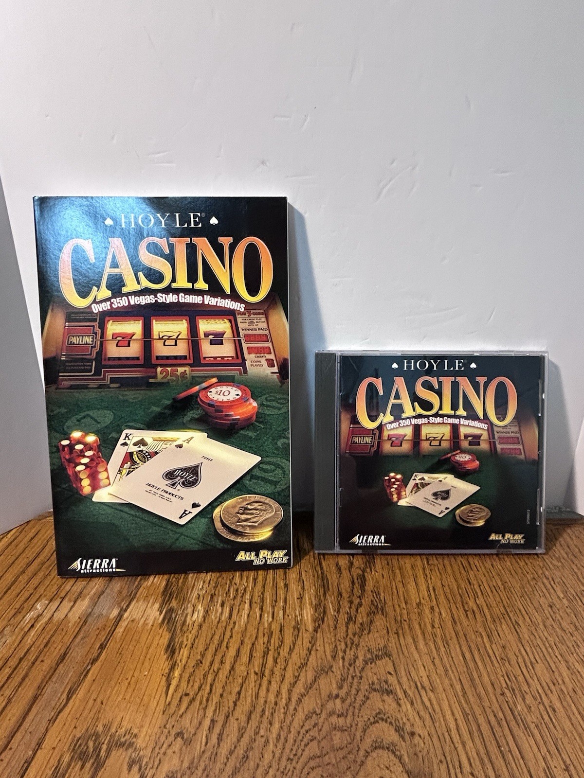 Hoyle Casino PC Game CD-ROM Sierra Attractions Windows Mac W Jewel Case Manual