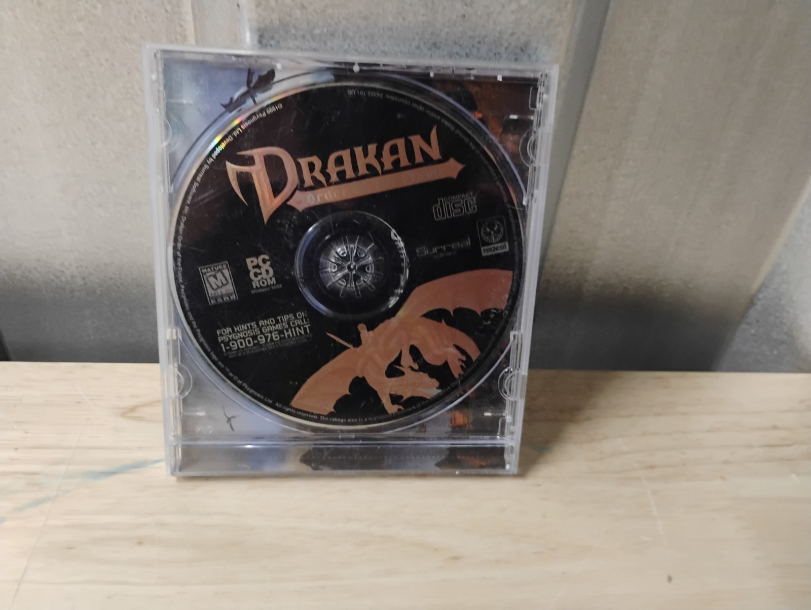Vintage 1999 Drakan Order Of The Flame PC CD Game Disc Case No Front Manual