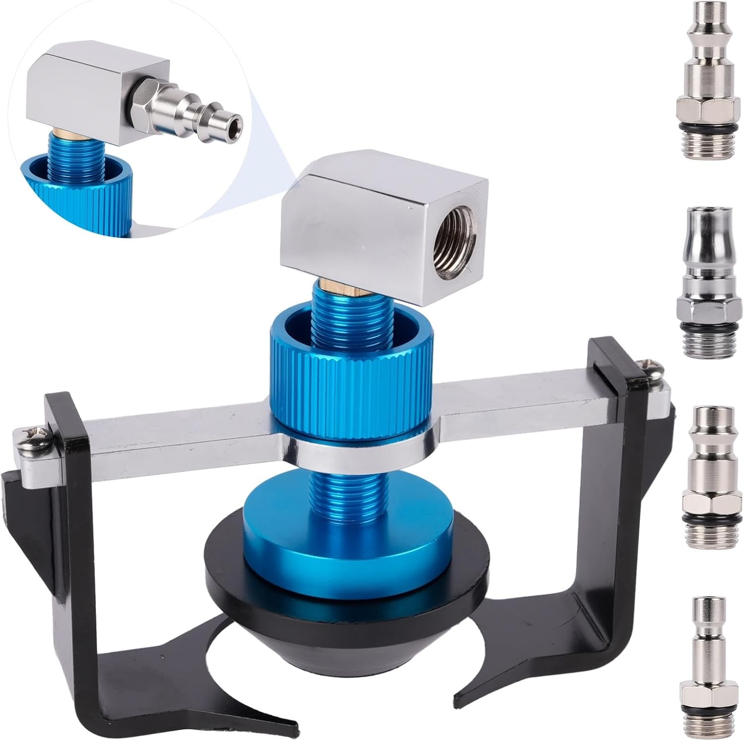Universal Brake Bleeder Kit with Aluminium Alloy Body & 4 Quick-Connects