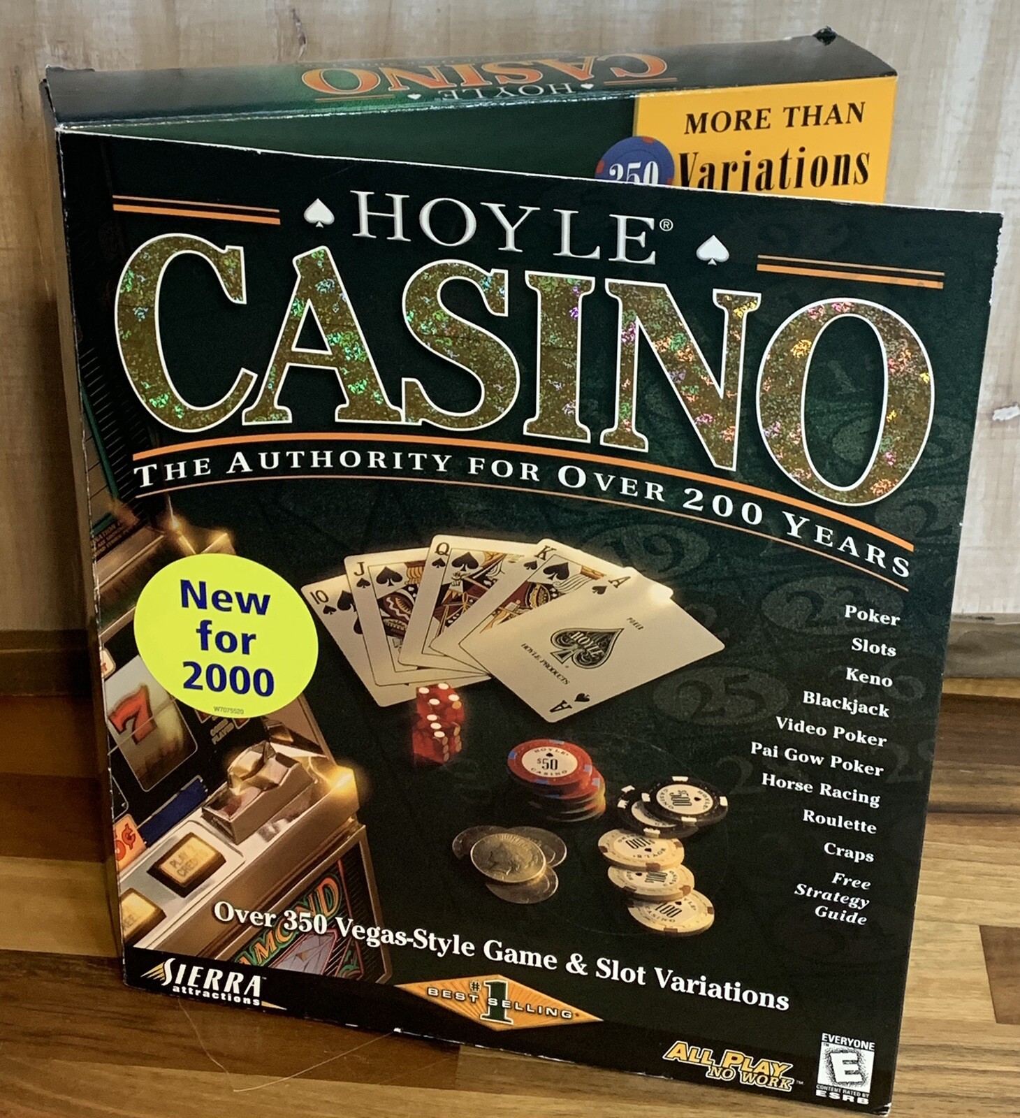 Hoyle Casino SIERRA Big Box Software - 2000 Vintage/Rare New Factory Sealed
