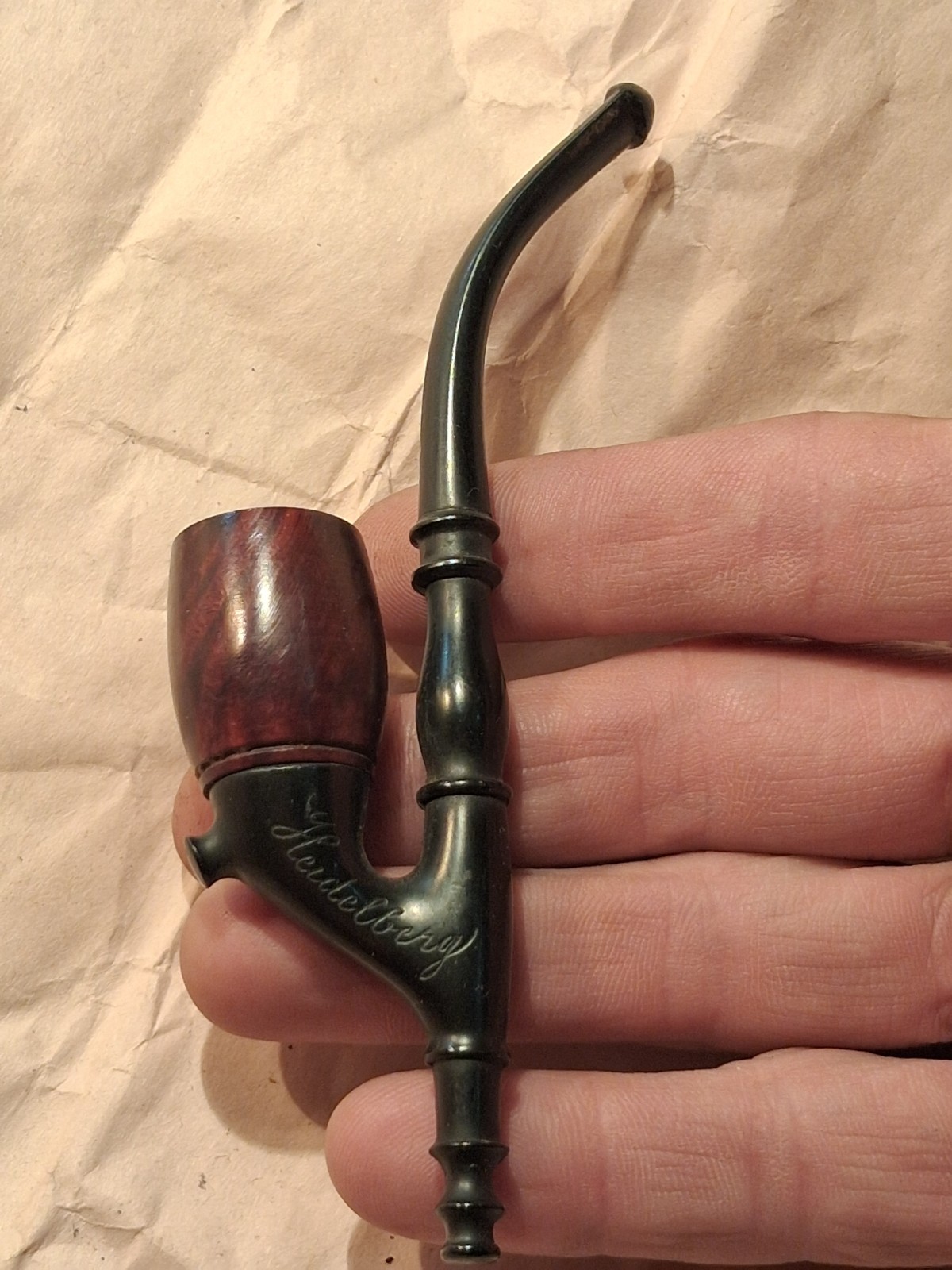Rare Small Bakelite Tobacco Smoking Pipe - Very Nice