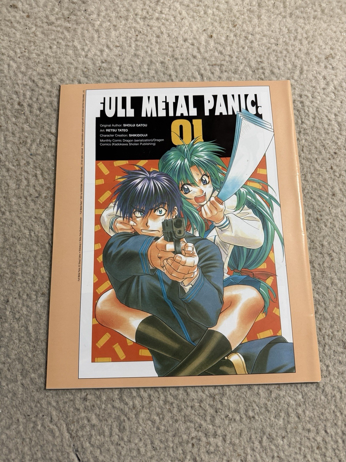 FULL METAL PANIC #01, 2001 by SHOUJI GATOU, SHIKIDOUJI, KADOKAWA SHOTEN PUB