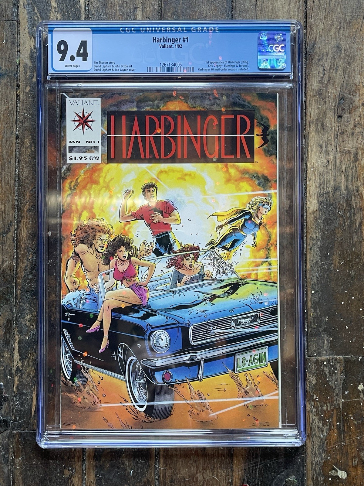 Harbinger #1 - 9.4 CGC Graded (COUPON INCLUDED)  Valiant Comics 1/92 1st App.