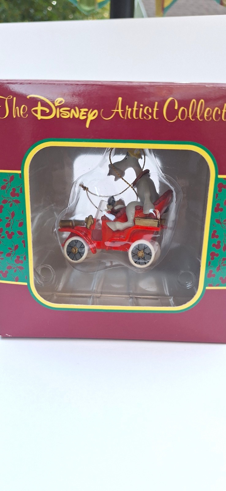 RARE Signed \'98 Disney Artist Collection Mr Toad\'s Wild Ride Ornament Ralph Kent