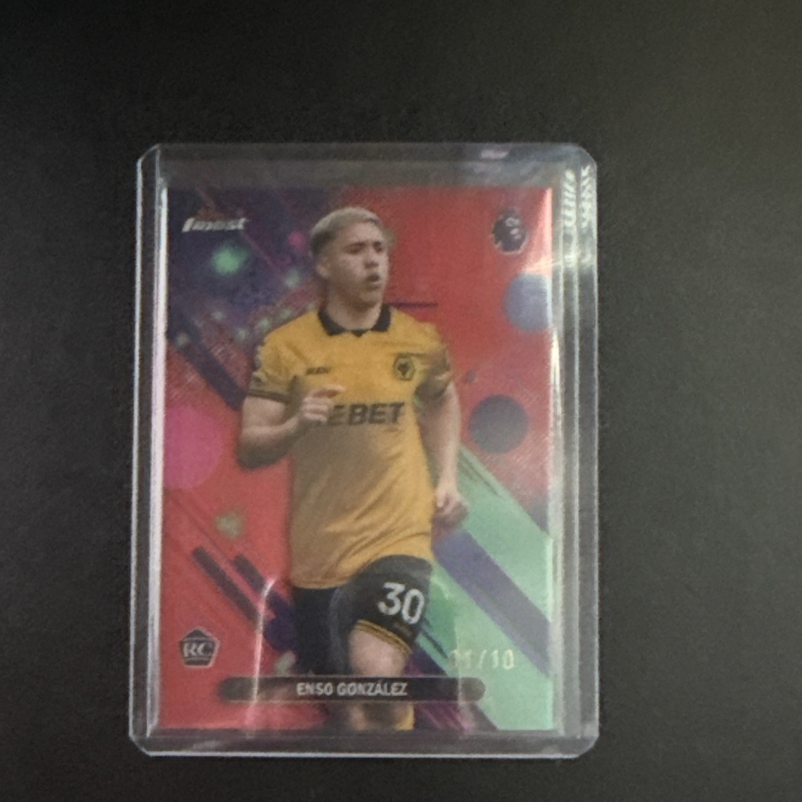 Topps Premier League 2024 Enso Gonzalez Rookie /10 Wolverhampton #88