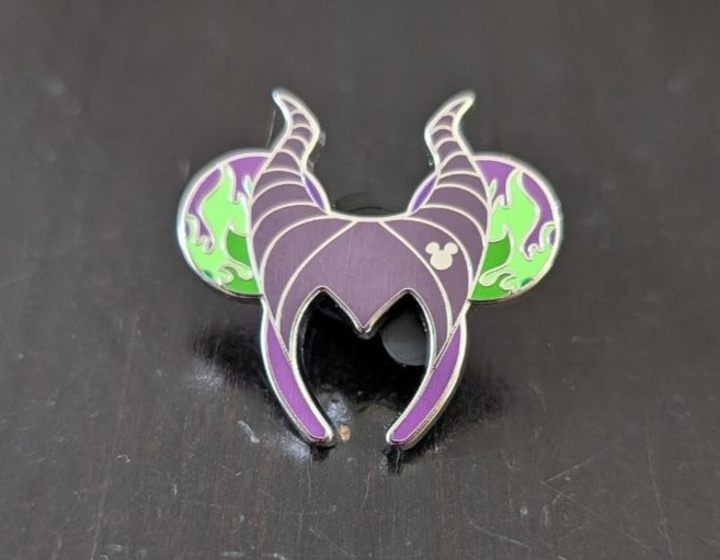 2026 Disney Hidden Mickey Wave A Maleficent Ear Headband WDW Trading Pin