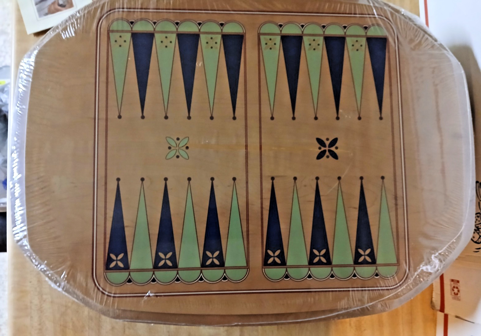 Longaberger Game Lid with All-in-One Basket Set for Backgammon Chess Checkers