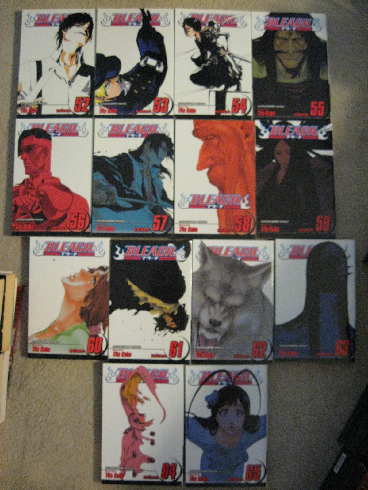 Bleach Manga Lot of 14 books Volumes 52-65 by Tite Kubo Adult Swim English VIZ