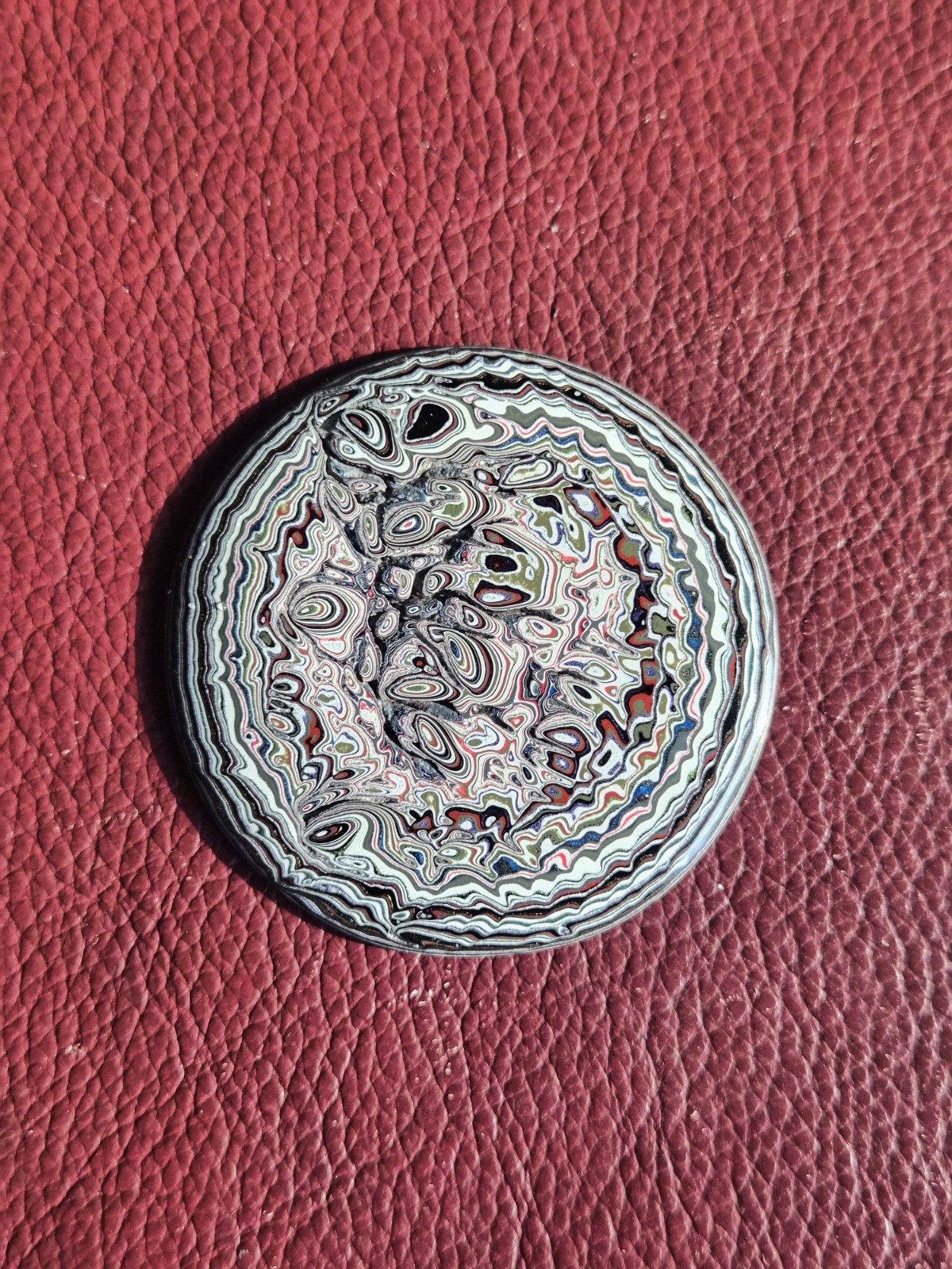 Polished Jeepite Fordite Cabochon J3026