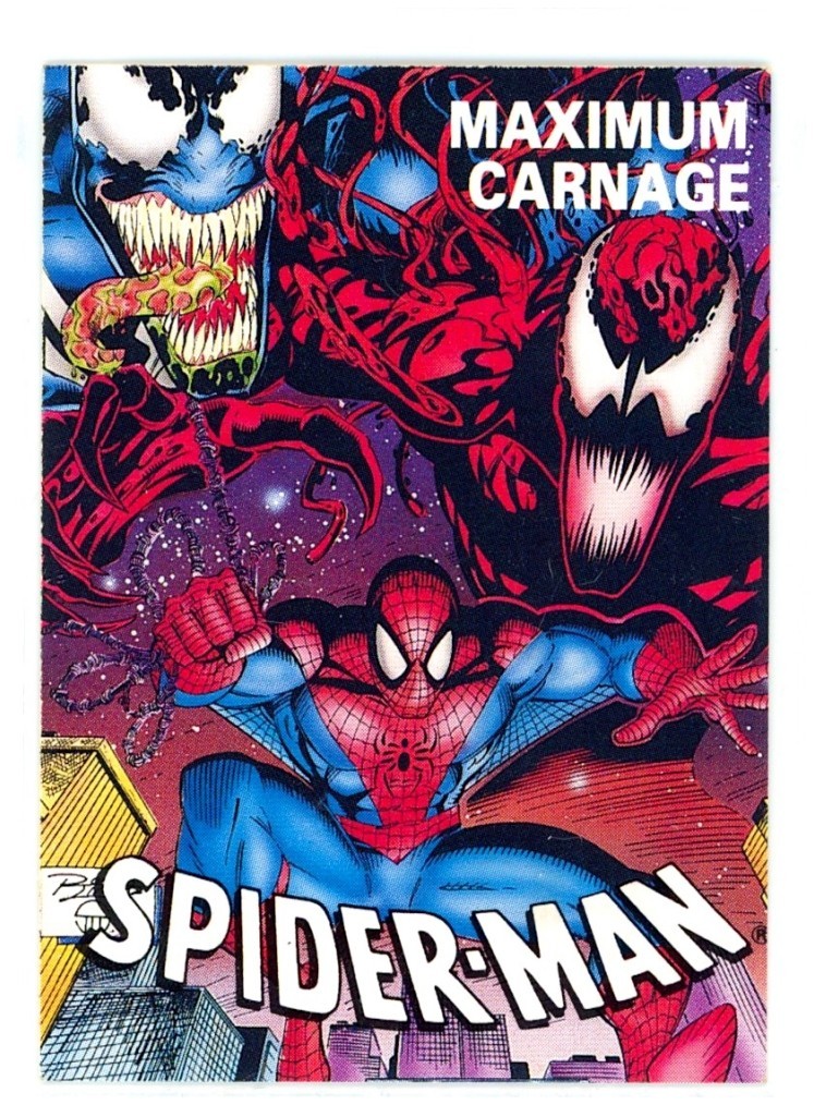 1993 Marvel Comics Spider-Man Maximum Carnage Official Checklist Card Venom