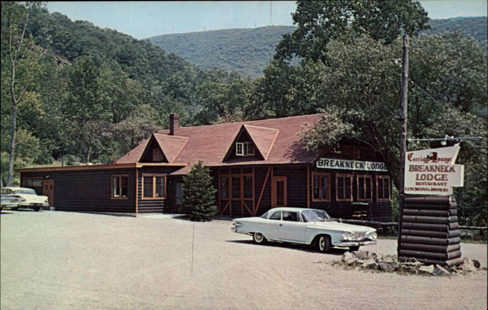 Cold Spring New York NY Breakneck Lodge Motel c1950s-60s Postcard