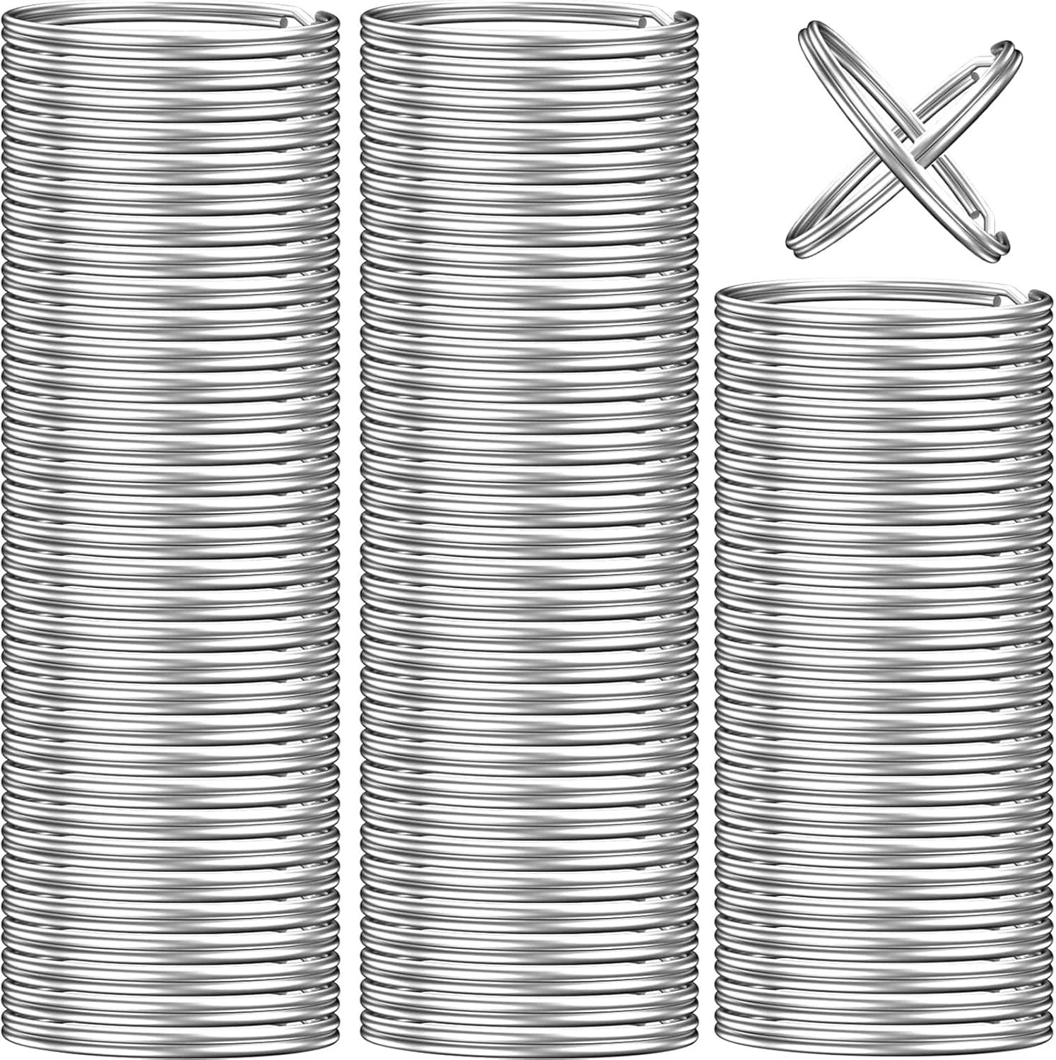 300PCS Split Key Rings, Key Rings Bulk for Keychain and Crafts, 1 Inch (25Mm)