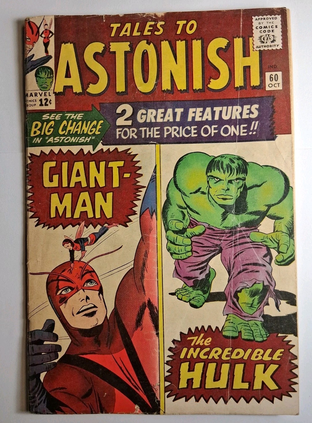 Tales to Astonish #60 1964 Giant-Man Incredible Hulk Marvel