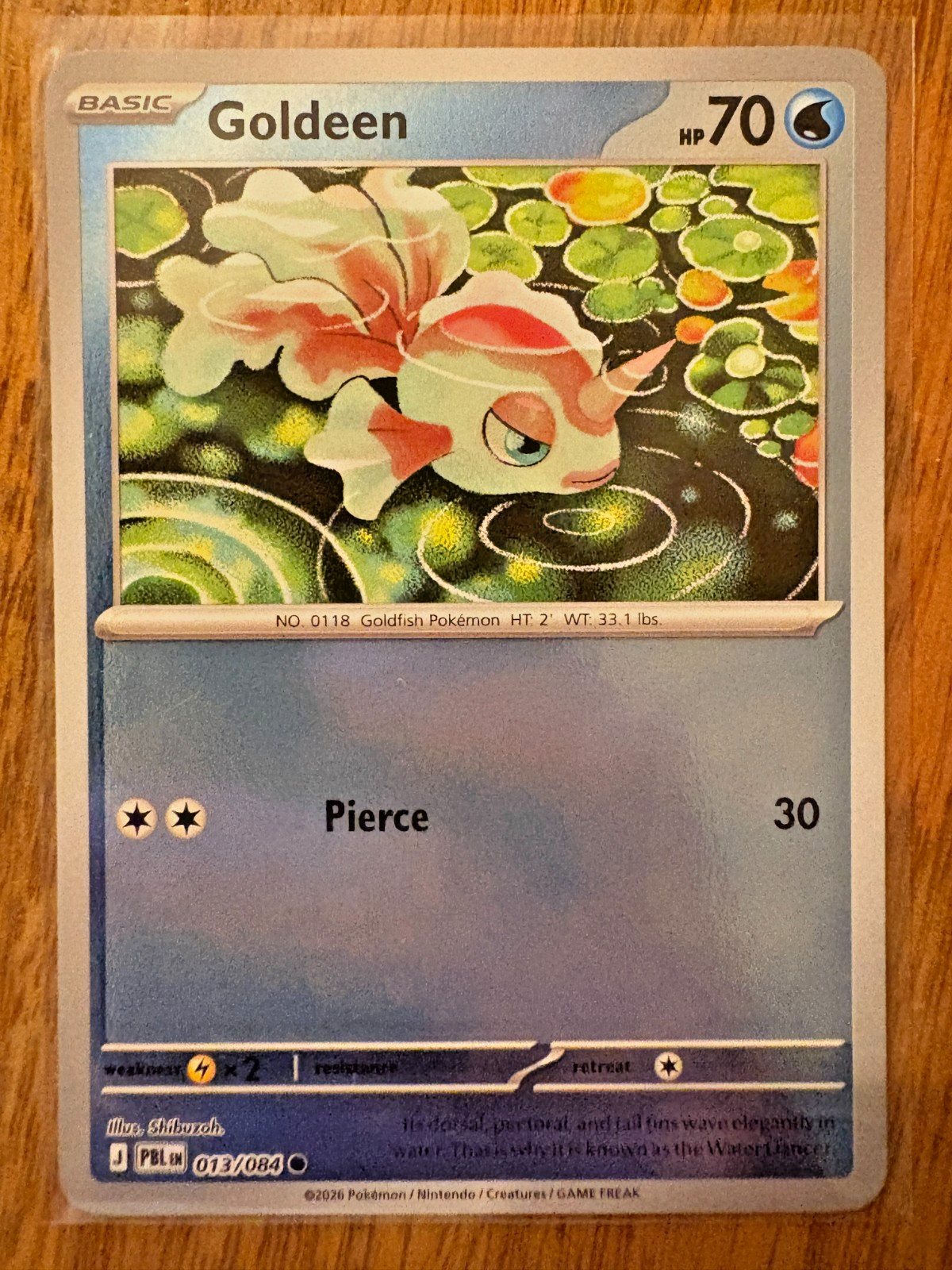 *Pokemon - Single Cards - #013/084 Goldeen R.Ho.- Pitch Black PBL - Eng - NM