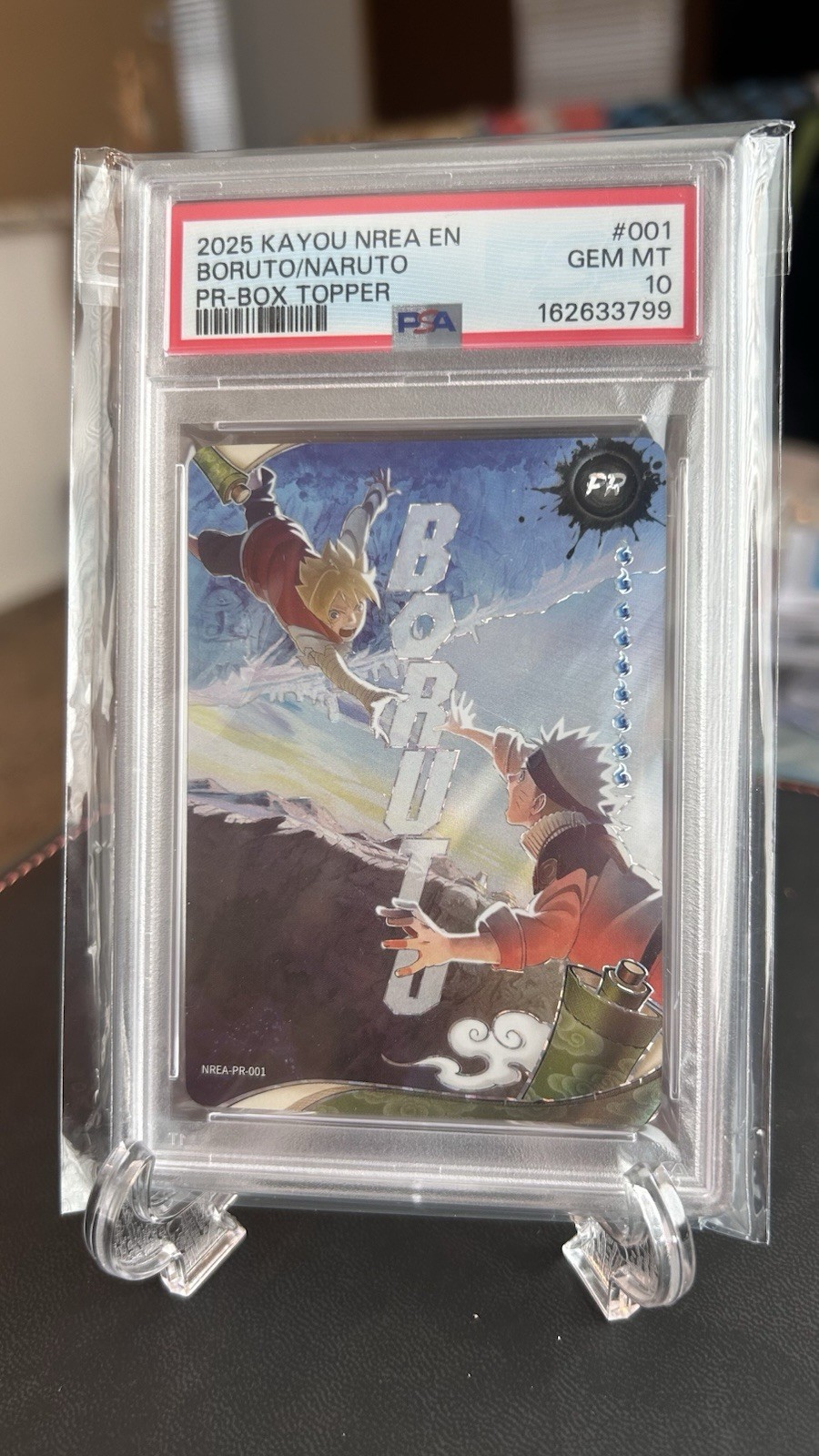 GEM MINT PSA 10 NARUTO/BORUTO PROMO ENGLISH NREA-PR-001 BOX TOOPER