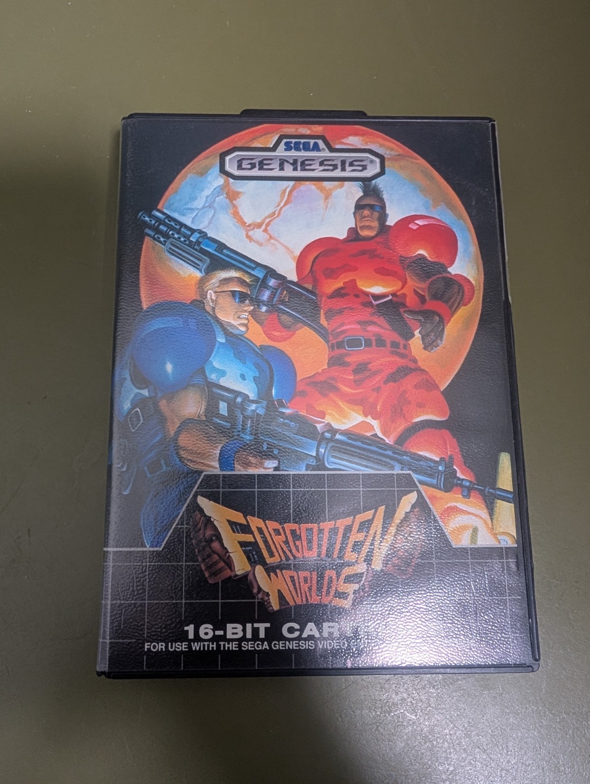 Forgotten Worlds (Sega Genesis, 1989) | BOX ONLY