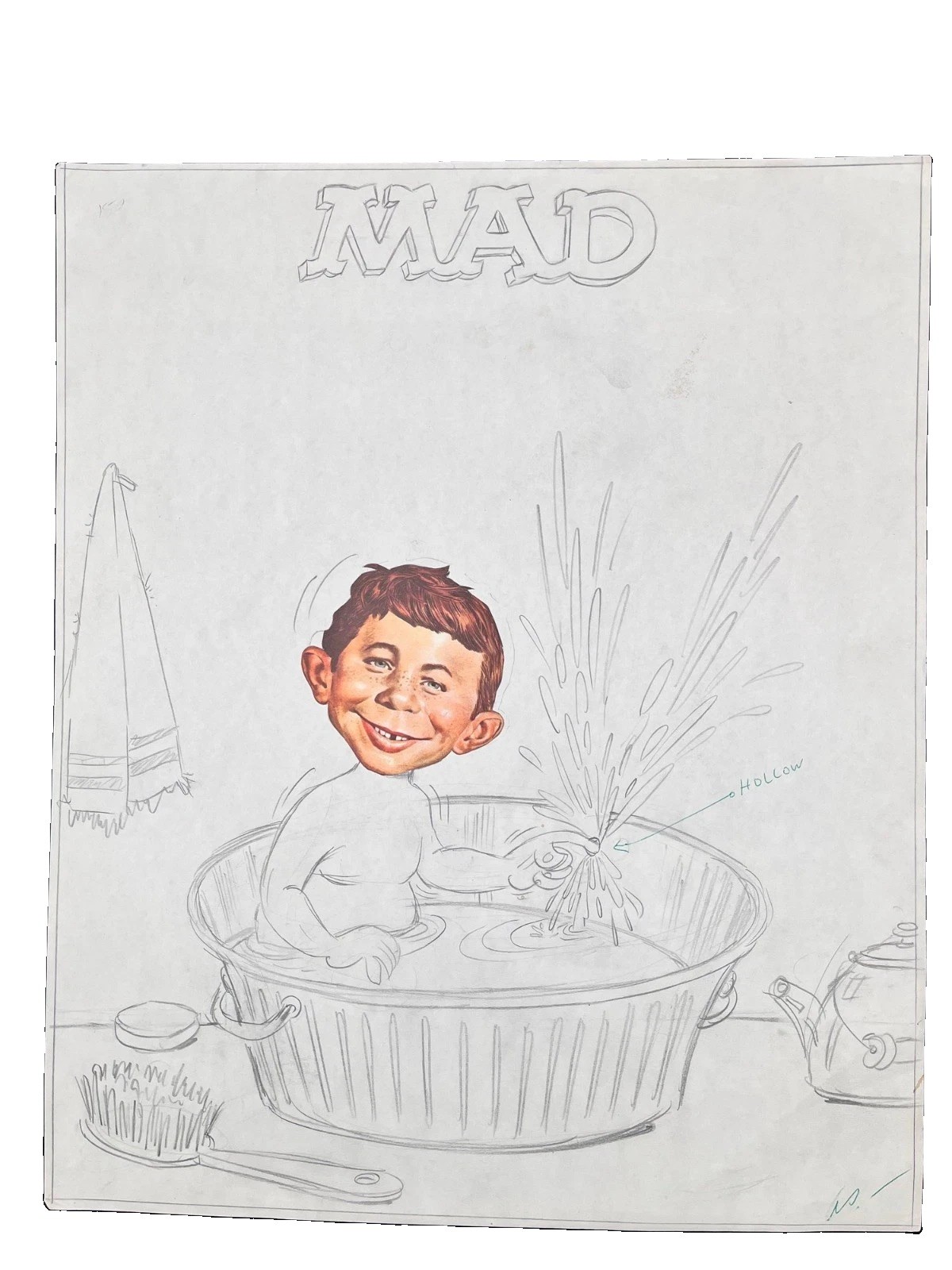 Original MAD Magazine Cover Concept / Preliminary Artwork – Antonio Prohias