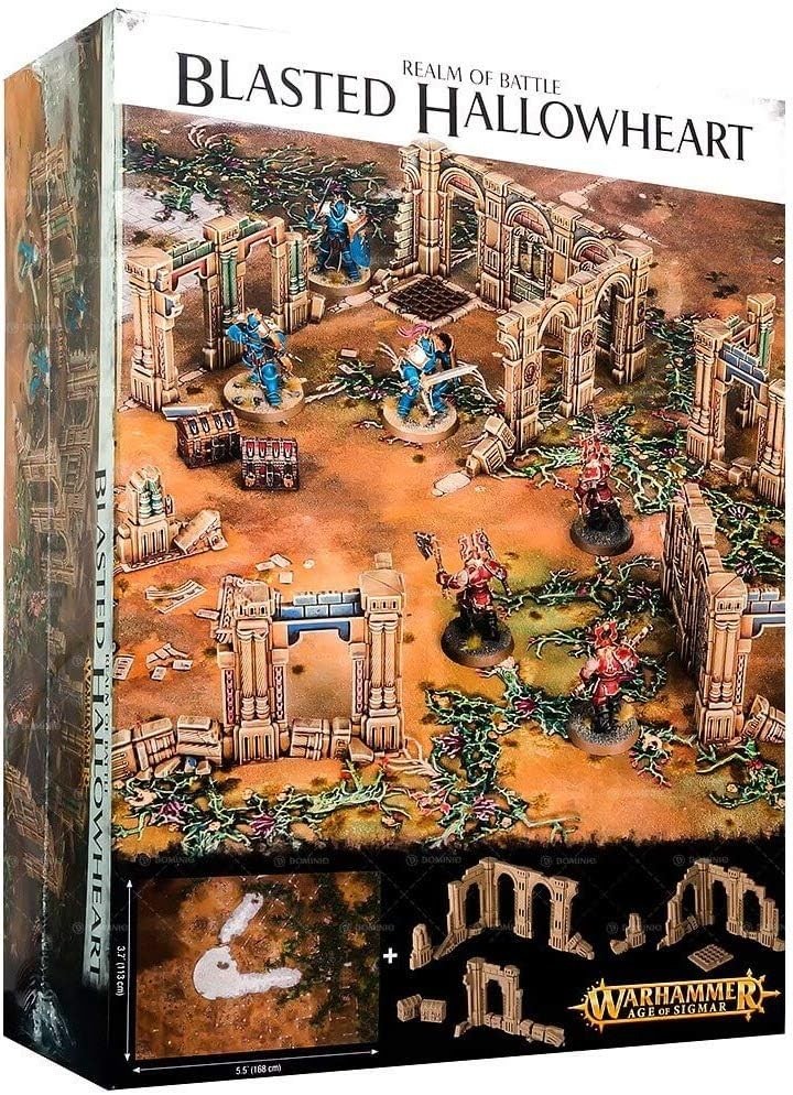 Warhammer Age of Sigmar Blasted Hallowheart Realm of Battel Terrain Parts NEW