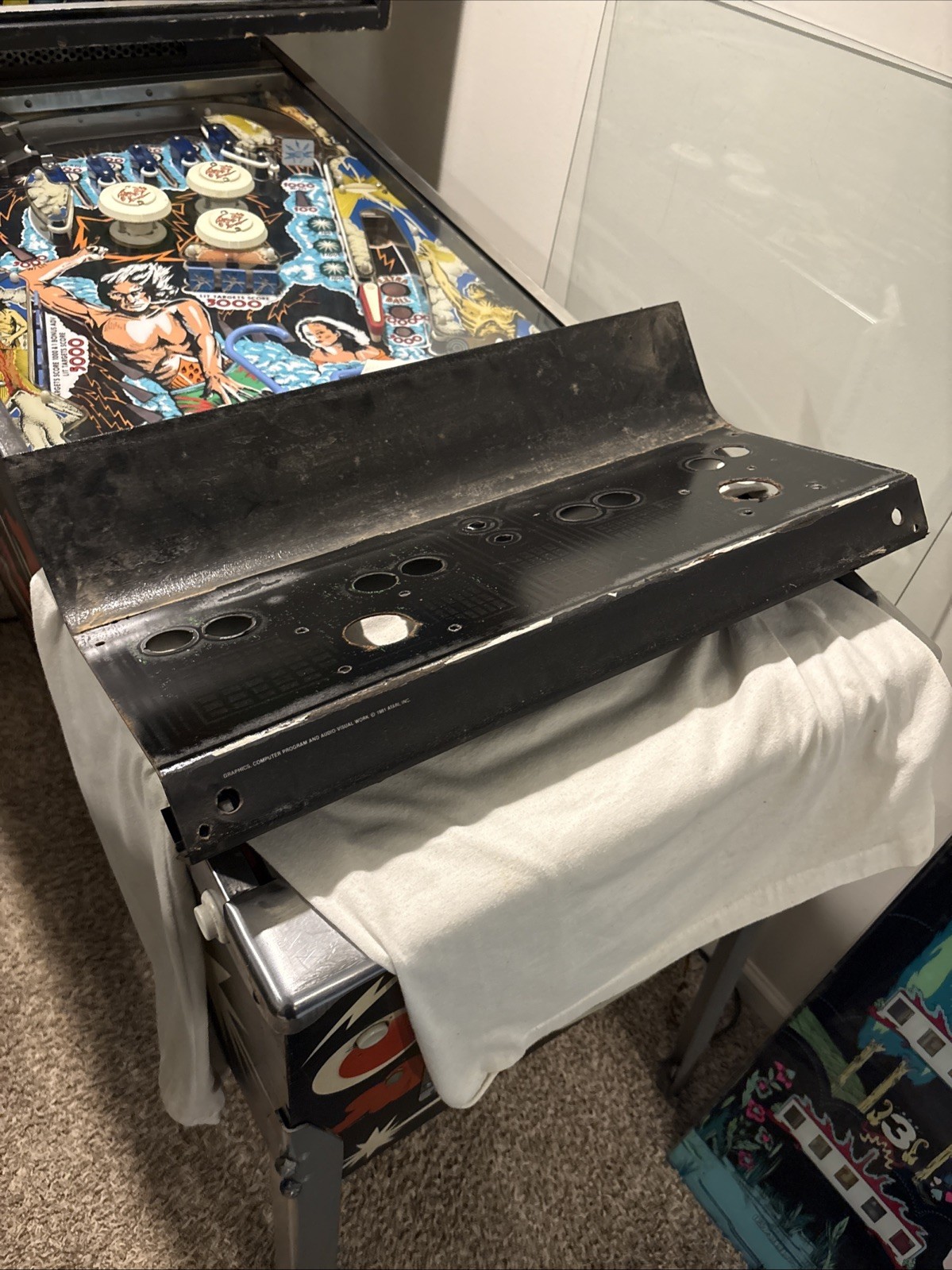 Atari Space Duel Arcade Control Panel Unpopulated
