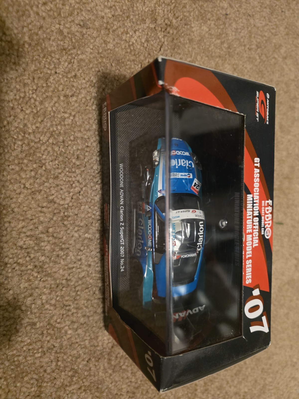 1:43 EBBRO Kondo Advan Clarion Z 2007 Super GT #24 Diecast Exoto