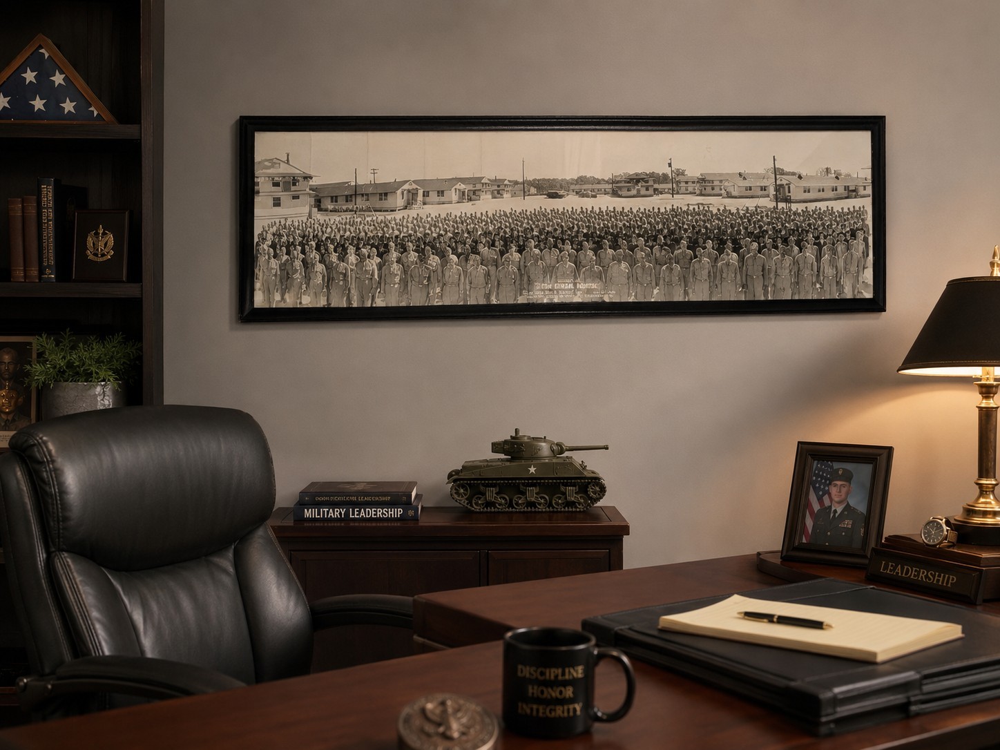 WWII Panoramic Photo Buffalo 23rd General Hospital 1943 Doctors Fort Meade MD