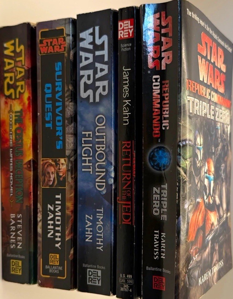 Star Wars 5 Book Lot Outbound Flight Survivors Quest Triple Zero Jedi Legends