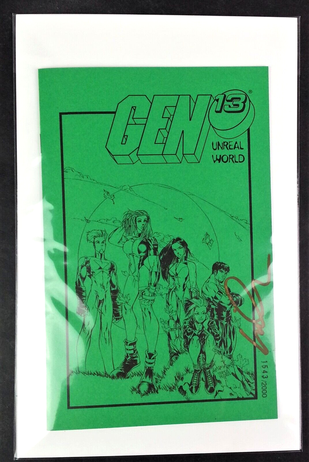 Gen 13 Unreal World Ashcan Preview Edition SIGNED 1543/2000 Aegis 1st Print 1996