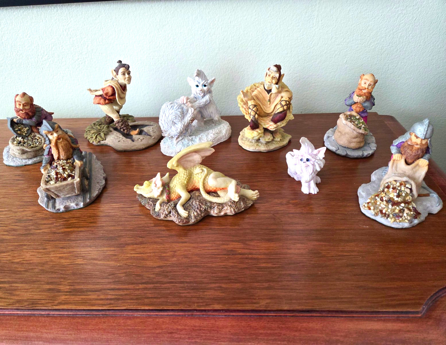 Set Of 9 Enchantica Figurines