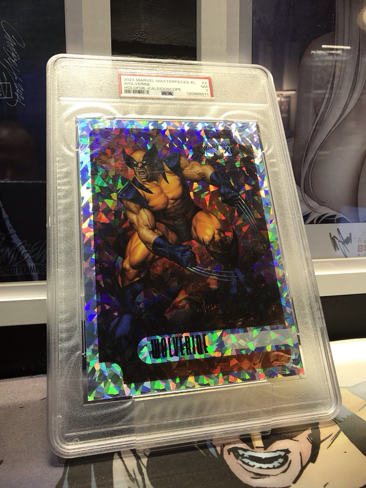 2016 Marvel Masterpieces XL Jusko Wolverine Holofoil KALEIDOSCOPE /25 PSA
