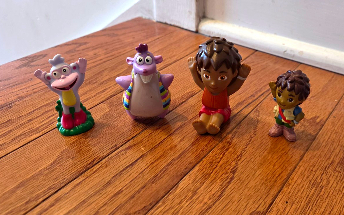 Mattel Disney Go Diego Go Boots & Swiper Mini Figures Lot, 2