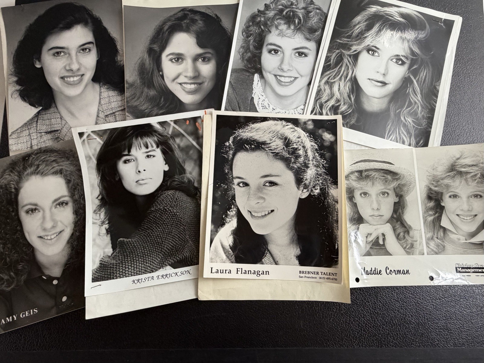 Vintage Actresses Headshots & Resumes Lot Maddie Corman Ally Walker Photo