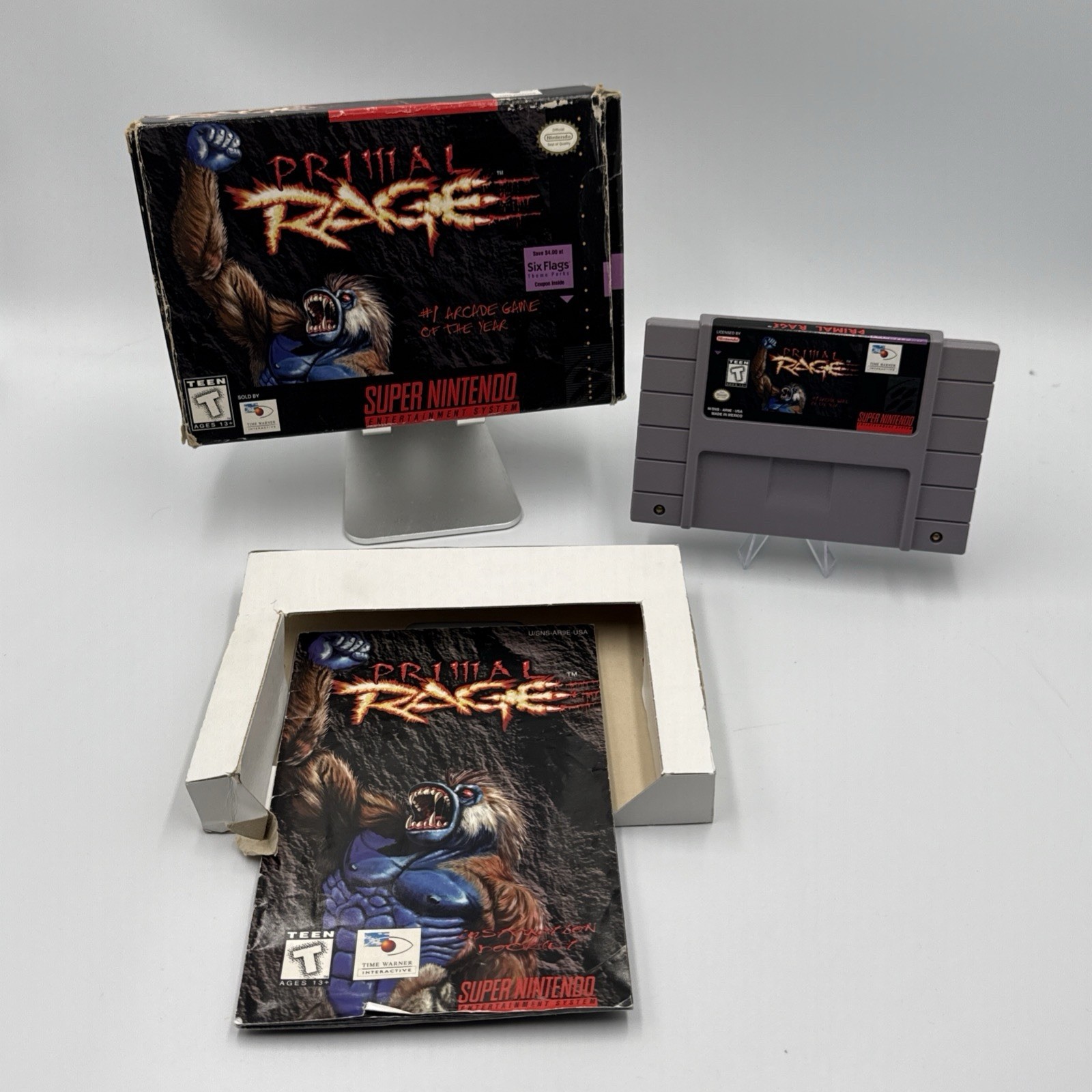 Primal Rage (Super Nintendo, SNES) - Complete CIB - Tested - Authentic