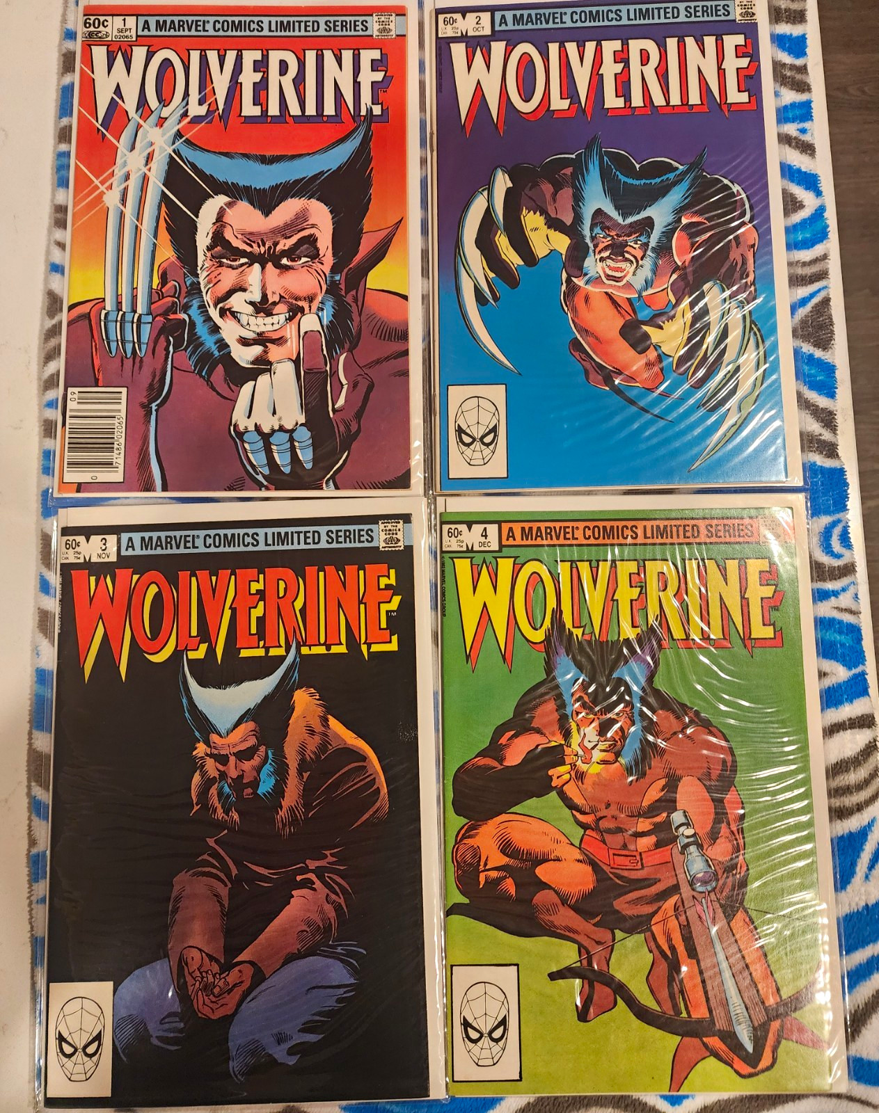 Marvel Comics Wolverine Limited Series #1-4 Comic Lot (1982) Claremont Miller