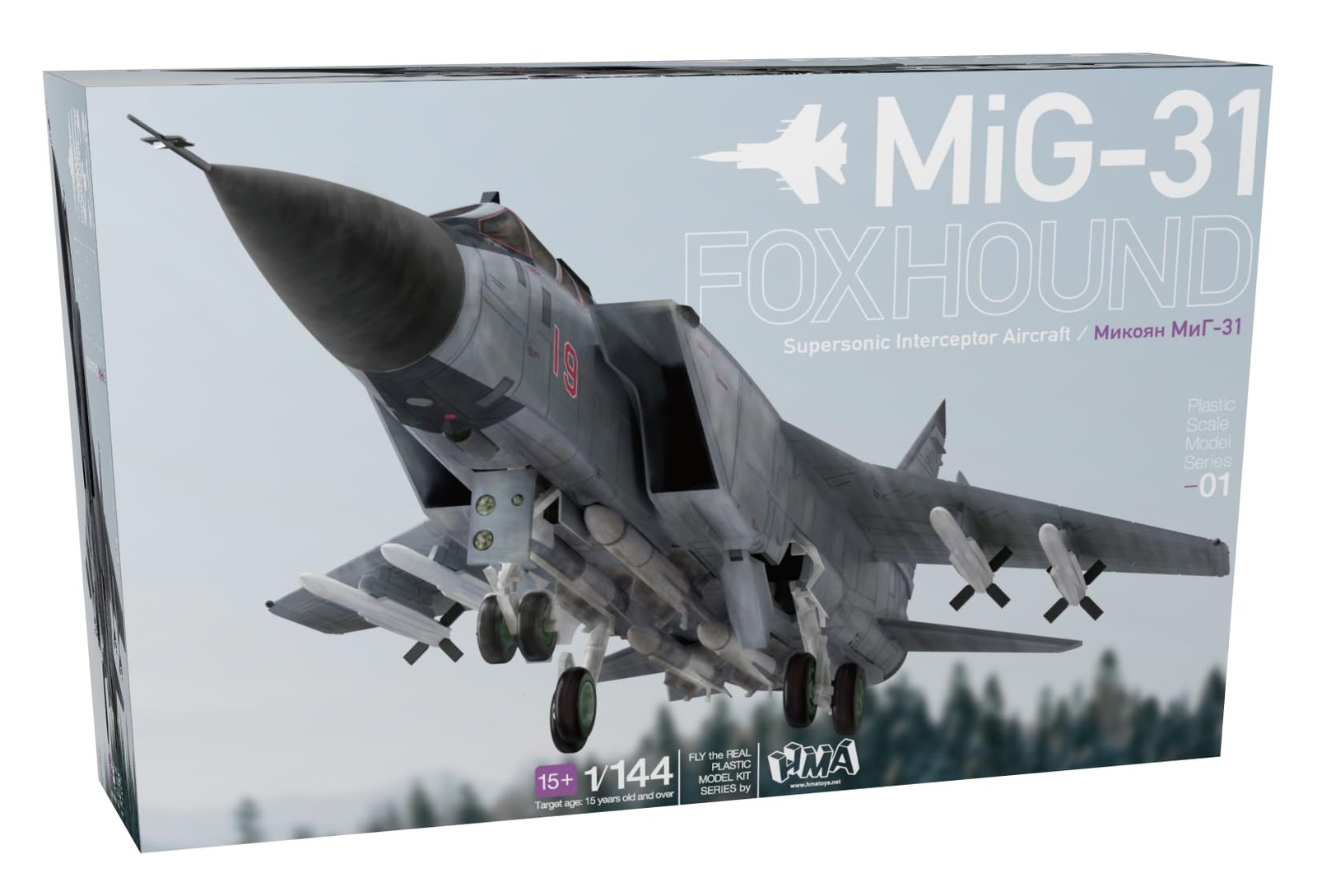 HMA 1/144 MiG-31 Foxhound Plastic Model Kit