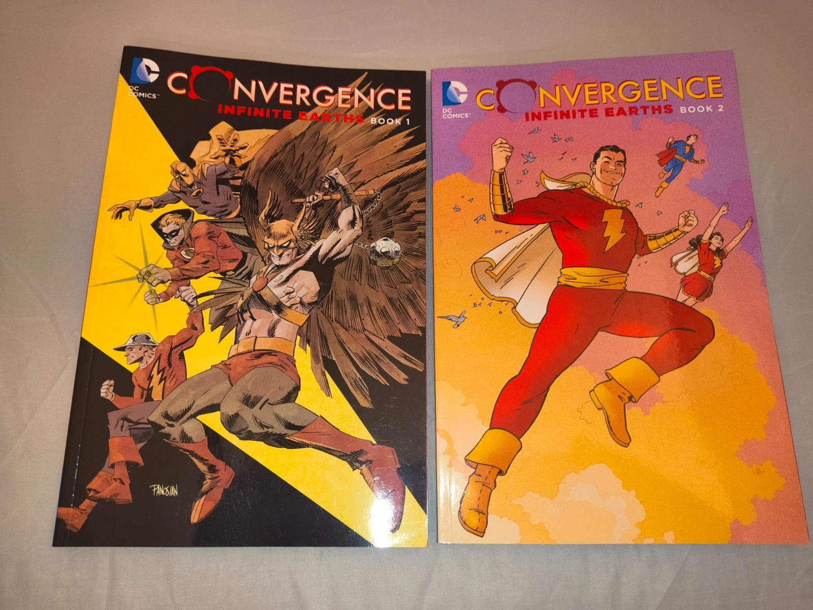 CONVERGENCE INFINITE EARTHS Vol 1 2 Lot TPB DC Comics Justice Society Shazam