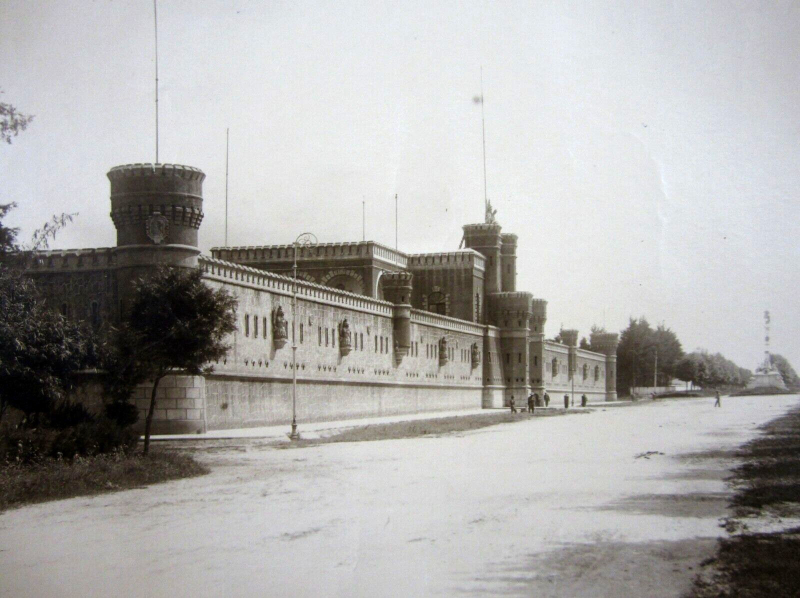 Antique Guatemala City Photo Artillery Barracks Paseo La Reforma 1890-1900's 