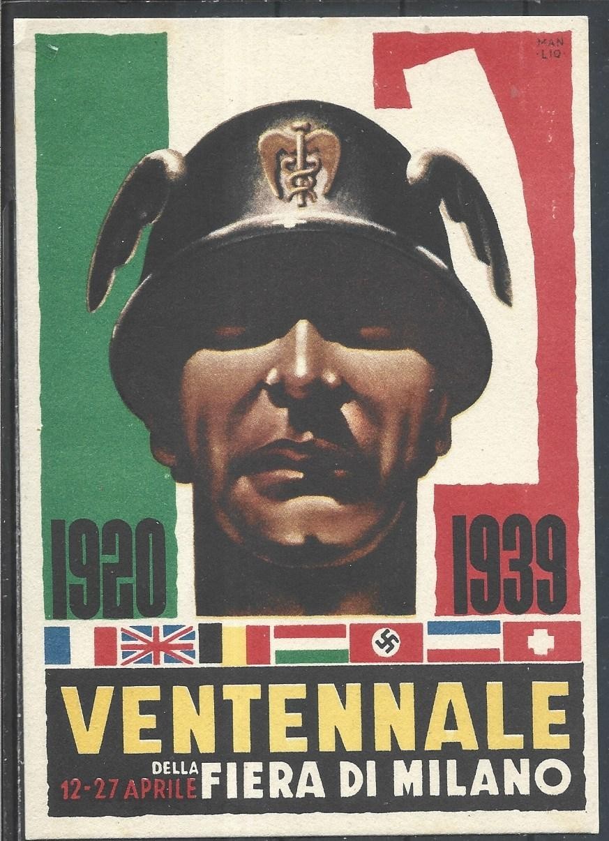 1939 ITALY FASCISM PROPAGANDA TWENTIETH ANNIVERSARY OF THE MILAN FAIR