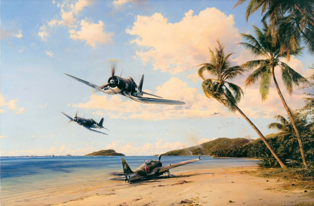 Beach Head Strike Force by Robert Taylor Signed by WWII Corsair Aces